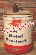 dp-230101-51 Mobil / 1950's-1960's 5 U.S. GALLONS OIL CAN