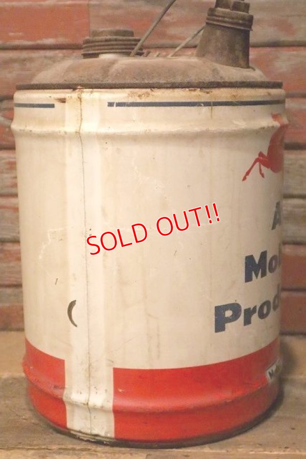 画像5: dp-230101-51 Mobil / 1950's-1960's 5 U.S. GALLONS OIL CAN