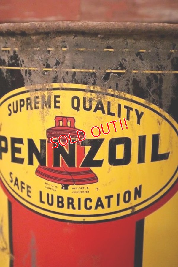 画像2: dp-230101-04 PENNZOIL / 1960's-1970's 5 U.S. GALLONS OIL CAN