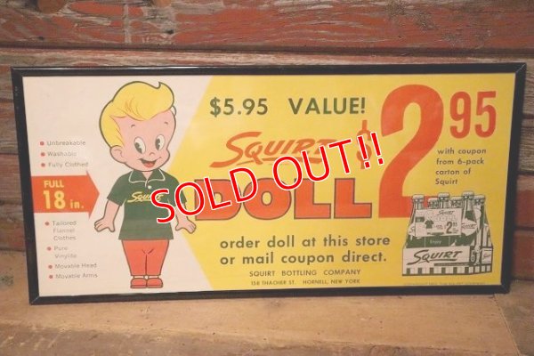 画像1: ct-230101-08 Squirt / 1962 Squirt Boy Doll Mail Order Advertisement Poster