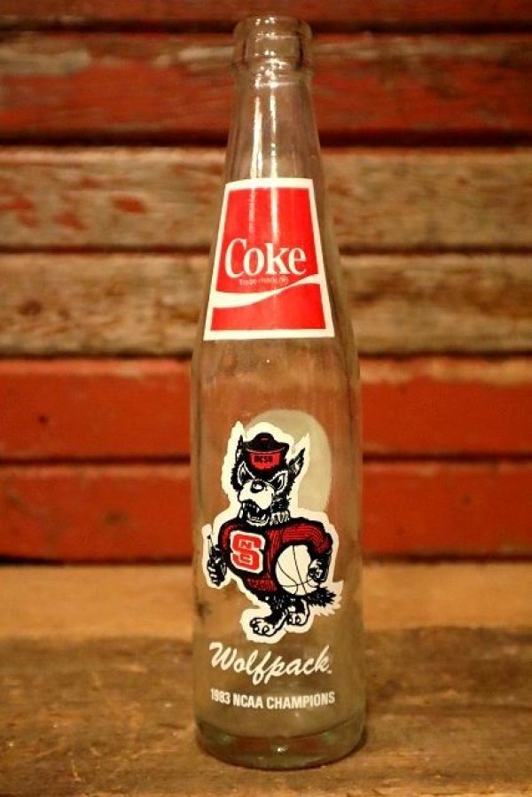 画像1: dp-230101-65 North Carolina State University / Wolfpack 1983 NCAA Champion Coca Cola Bottle