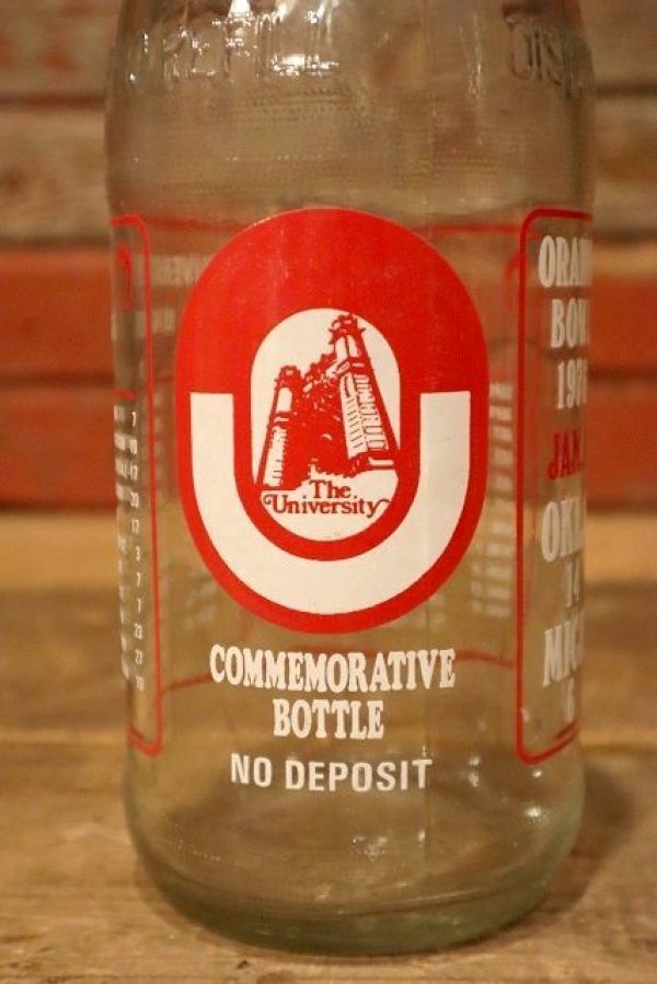 画像2: dp-230101-65 University of Oklahoma / OKLAHOMA SOONERS 1975 National Champion Dr Pepper Bottle