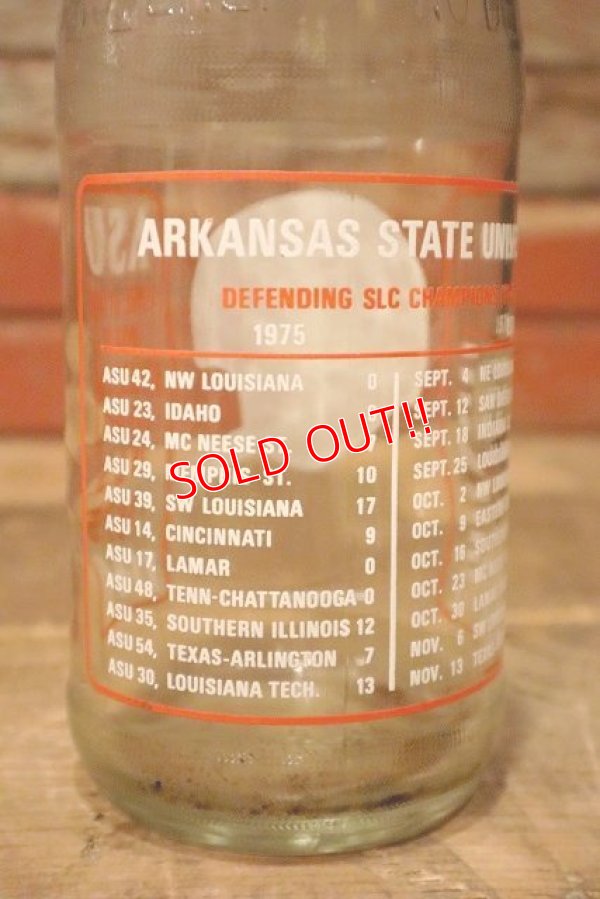 画像4: dp-230101-65 Arkansas State University / Arkansas State Indians 1976 Dr Pepper Bottle