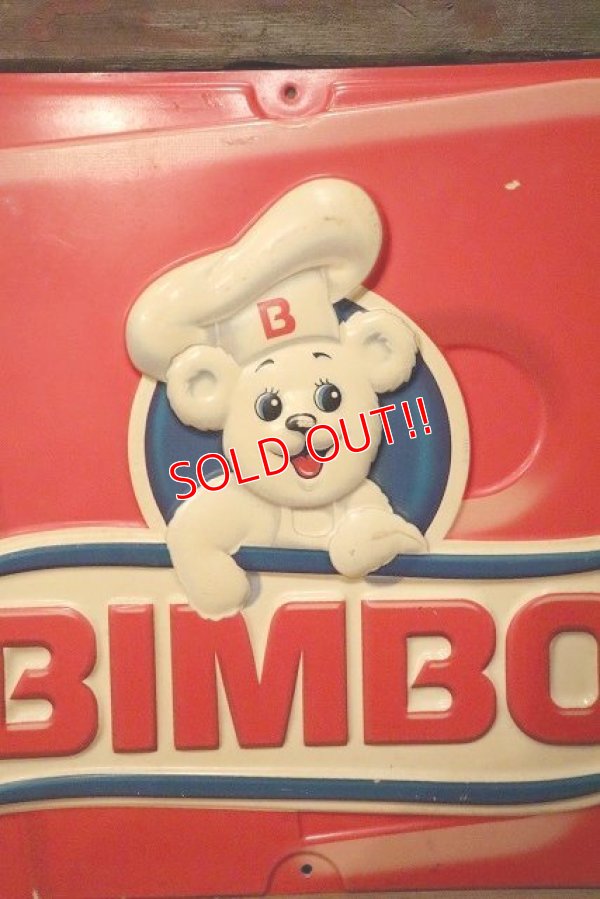 画像2: dp-230201-12 BIMBO / Osito Bimbo Plastic Sign