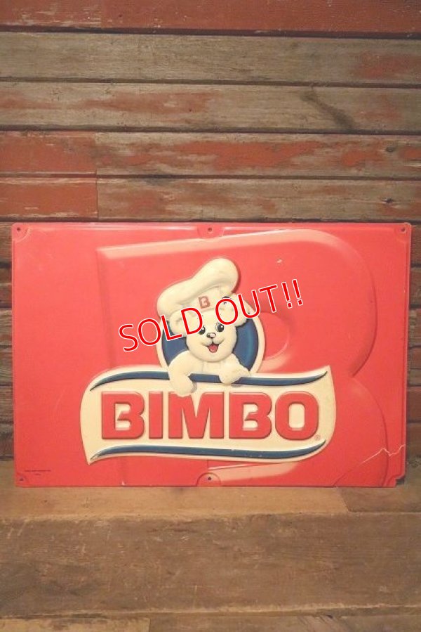 画像1: dp-230201-12 BIMBO / Osito Bimbo Plastic Sign