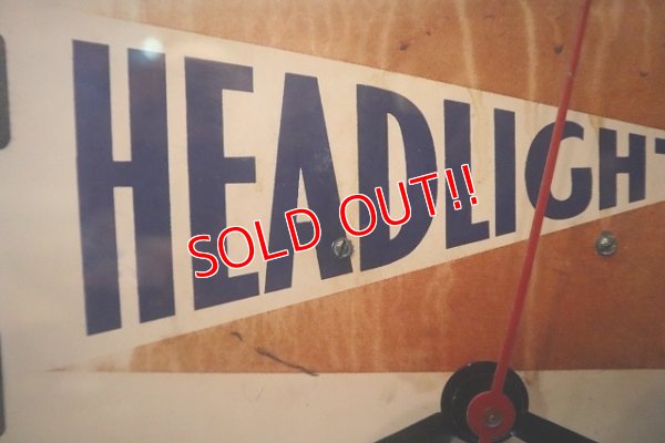 画像8: dp-230101-44 HEADLIGHT WORK CLOTHES 1940's Advertising Neon Clock