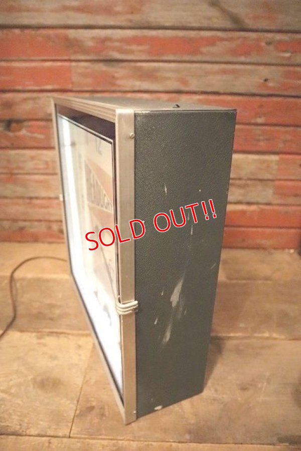 画像11: dp-230101-44 HEADLIGHT WORK CLOTHES 1940's Advertising Neon Clock