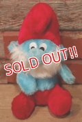 ct-220719-58 Papa Smurf / 1980's Plush Doll (S)