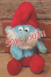 ct-220719-58 Papa Smurf / 1980's Plush Doll (S)