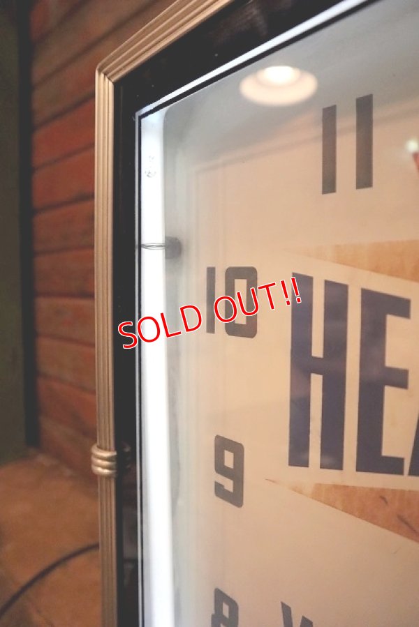 画像7: dp-230101-44 HEADLIGHT WORK CLOTHES 1940's Advertising Neon Clock
