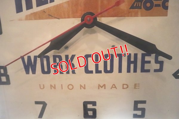 画像4: dp-230101-44 HEADLIGHT WORK CLOTHES 1940's Advertising Neon Clock
