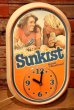 画像1: dp-230201-02 Sunkist / 1980's Wall Clock (1)