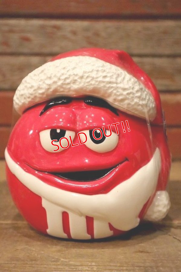 画像1: ct-230101-15 Mars / M&M's 2004 Ceramic Jar Santa Red