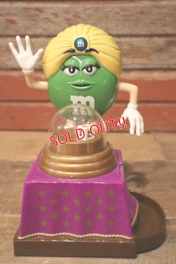 画像1: ct-230101-15 Mars / M&M's "Fun Fortunes" Green Candy Dispenser