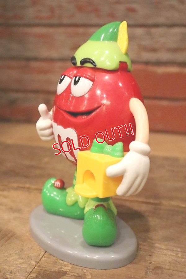画像3: ct-230101-15 Mars / M&M's Santa's Lil' Elf Candy Dispenser Red