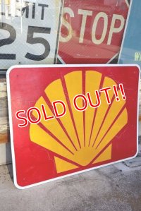 dp-230101-73 SHELL / Gas Station Road Sign