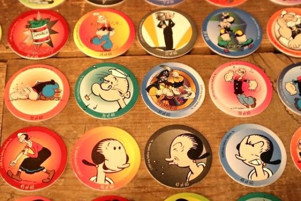 画像5: ct-220901-13 Popeye / 1995 Pogs Game Pieces Complete set of 60