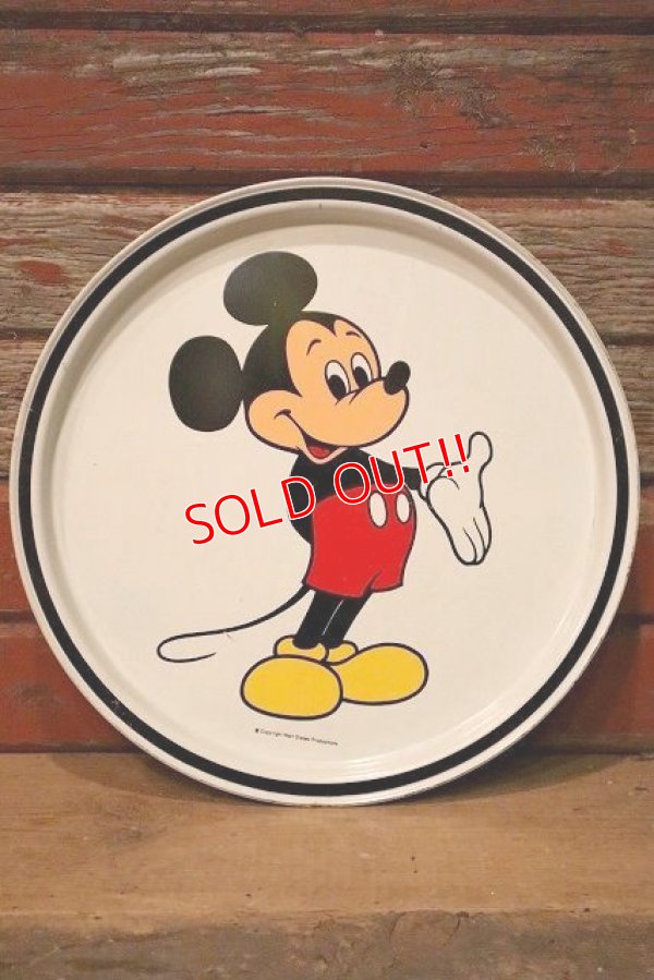 画像1: ct-230201-28 Mickey Mouse / 1970's Tin Tray