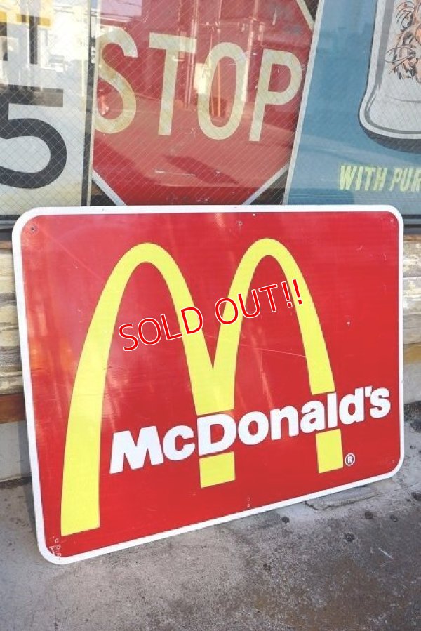 画像1: dp-230101-71 McDonald's / Large Road Sign