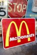 画像1: dp-230101-71 McDonald's / Large Road Sign (1)