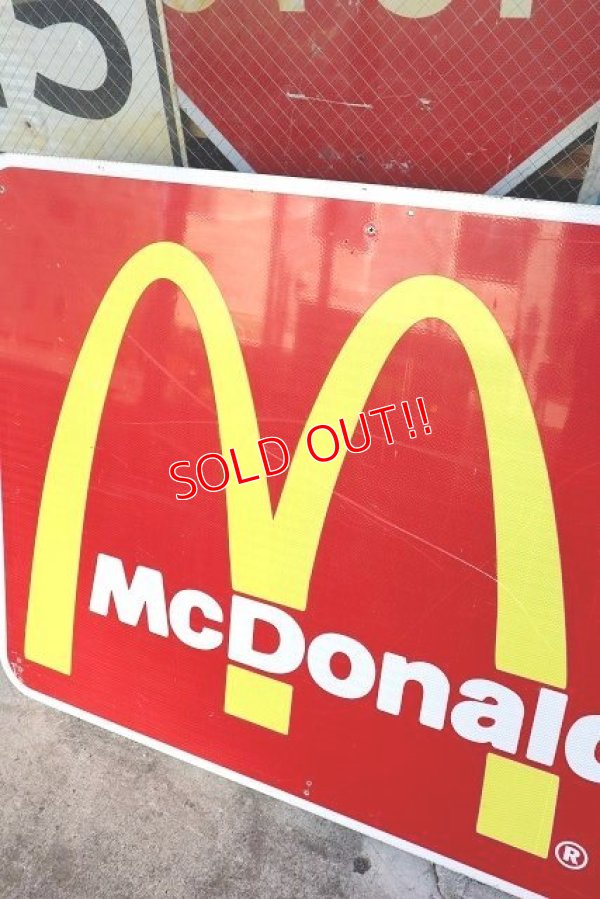画像2: dp-230101-71 McDonald's / Large Road Sign