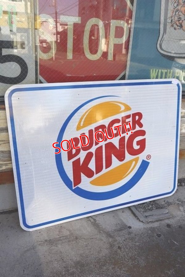 画像1: dp-230101-67 BURGER KING / Large Road Sign