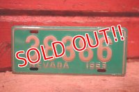 dp-230101-92 1950's Bicycle Plate / NEVADA