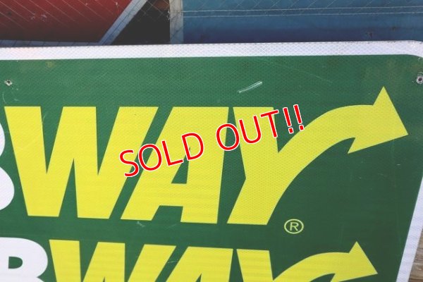 画像3: dp-230101-69 SUBWAY / Large Road Sign