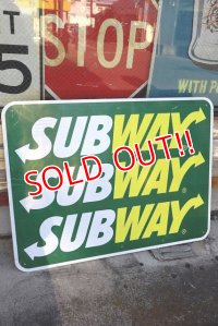 dp-230101-69 SUBWAY / Large Road Sign