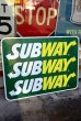 画像1: dp-230101-69 SUBWAY / Large Road Sign (1)