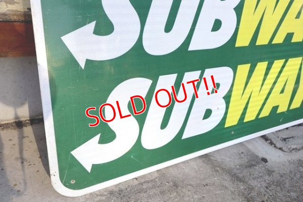 画像4: dp-230101-69 SUBWAY / Large Road Sign