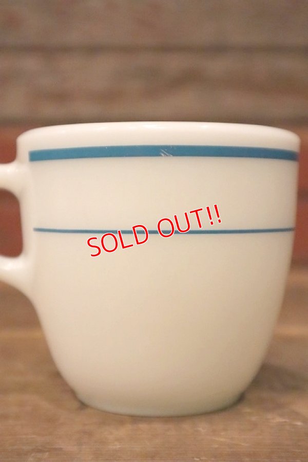 画像3: kt-220101-04 PYREX / 1970's U.S.NAVY Blue Band Mug