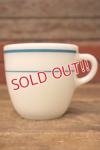 kt-220101-04 PYREX / 1970's U.S.NAVY Blue Band Mug