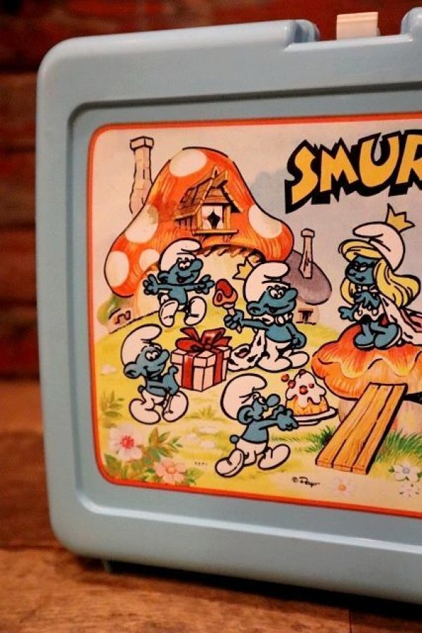 画像2: ct-230301-71 SMURF / Aladdin 1980's Plastic Lunch Box