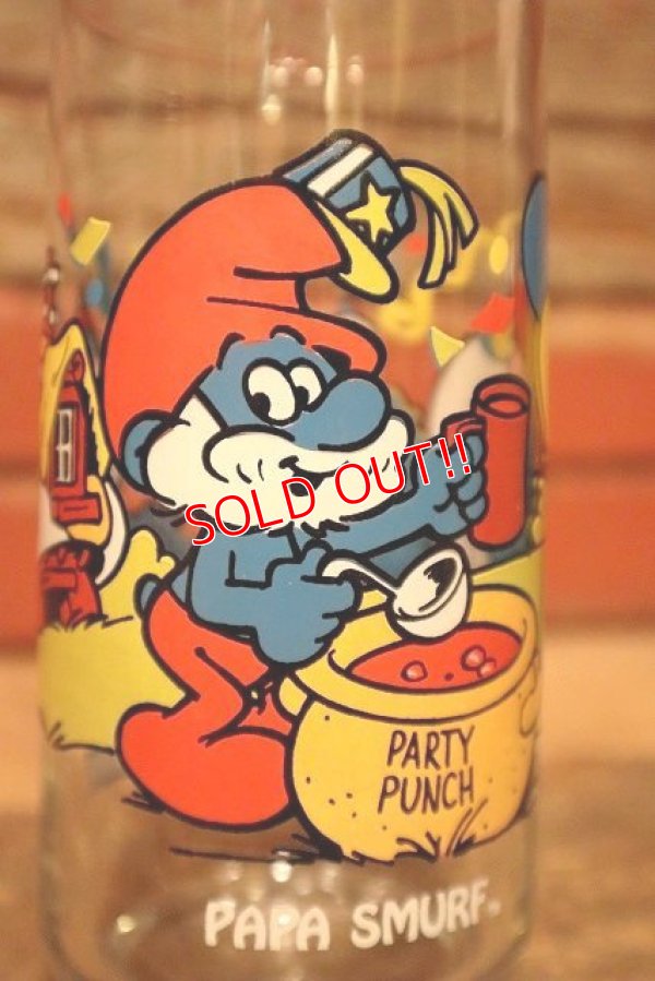 画像2: ct-230301-34 SMURF / Hardee's 1983 "PAPA SMURF" Glass