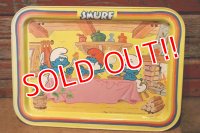 ct-230301-72 SMURF / 1980's Kid's Tin Table