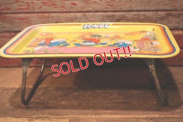 画像8: ct-230301-72 SMURF / 1980's Kid's Tin Table