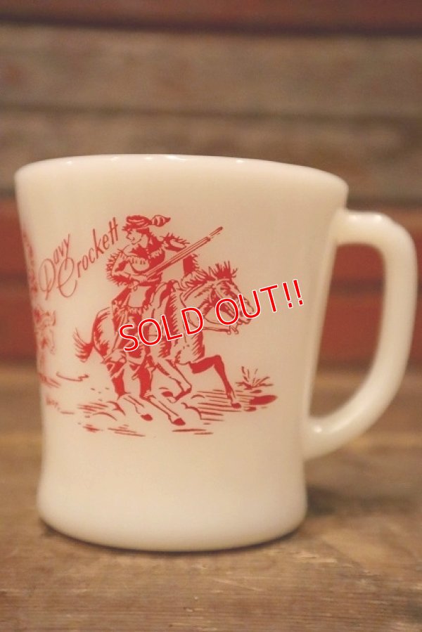 画像1: kt-230301-05 Davy Crockett / Fire-King 1950's D-Handle Mug