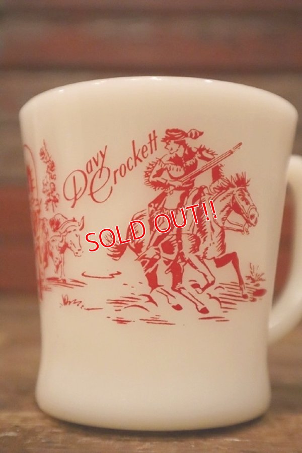 画像2: kt-230301-05 Davy Crockett / Fire-King 1950's D-Handle Mug