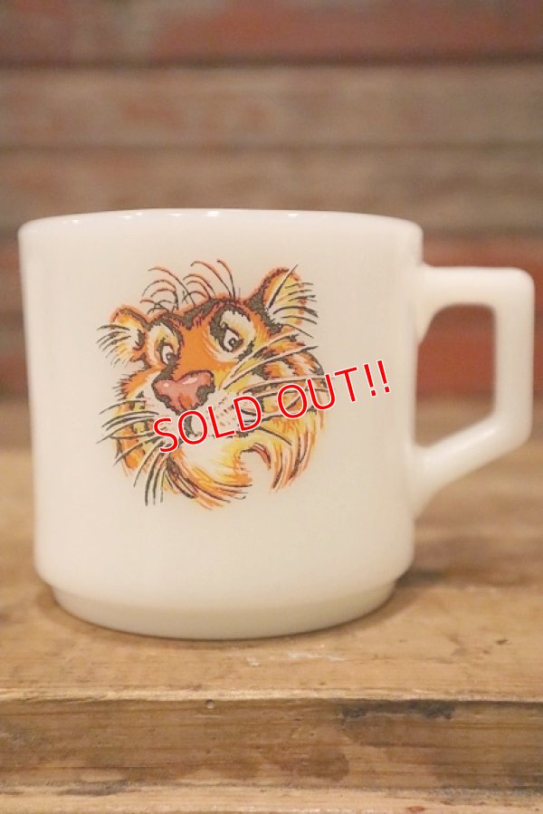 画像1: kt-230301-03 Esso Tiger / Fire-King 1950's-1960's Short Mug