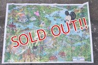 ct-230301-92 Walt Disney World Resort / 1980's Guide Map Poster