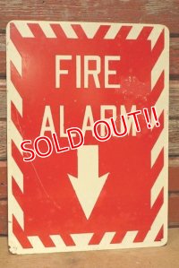dp-230301-21 FIRE ALARM / Vintage Metal Sign