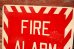 画像2: dp-230301-21 FIRE ALARM / Vintage Metal Sign (2)