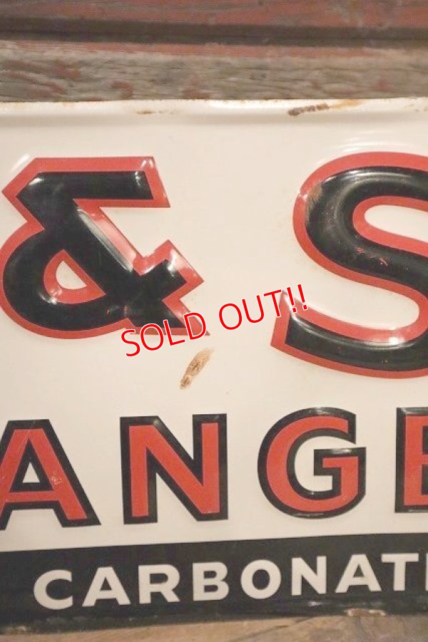 画像4: dp-230301-07 M & S ORANGE / 1940's-1950's Metal Sign