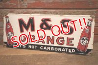 dp-230301-07 M & S ORANGE / 1940's-1950's Metal Sign