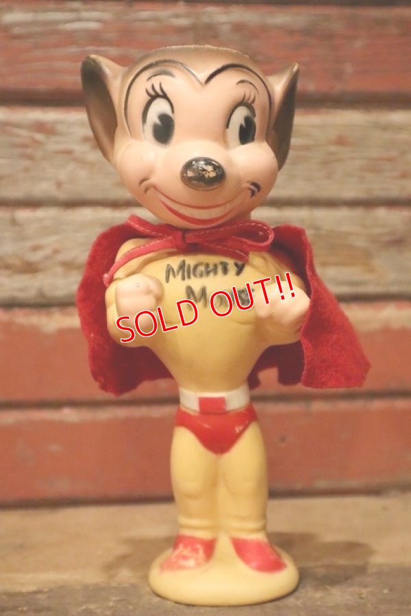 画像1: ct-230301-60 Mighty Mouse / 1950's-1960's Rubber Doll