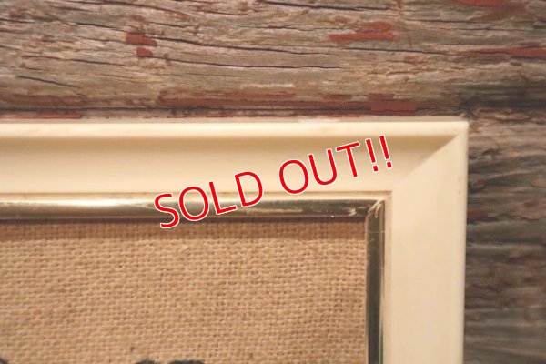 画像4: ct-230301-97 Donald Duck / 1960's Embroidered Framed Picture