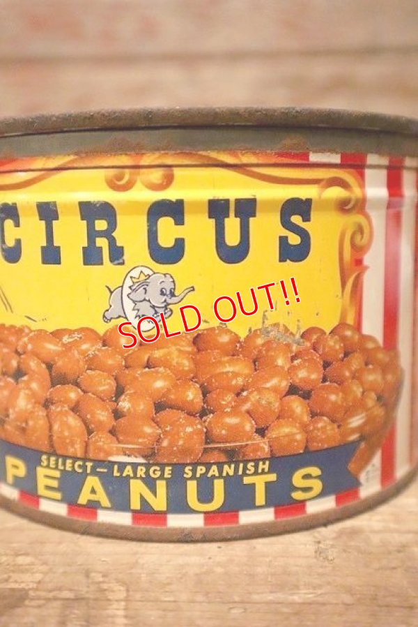 画像2: dp-230301-38 CIRCUS FOODS , INC. / 1950's CIRCUS PEANUTS CAN