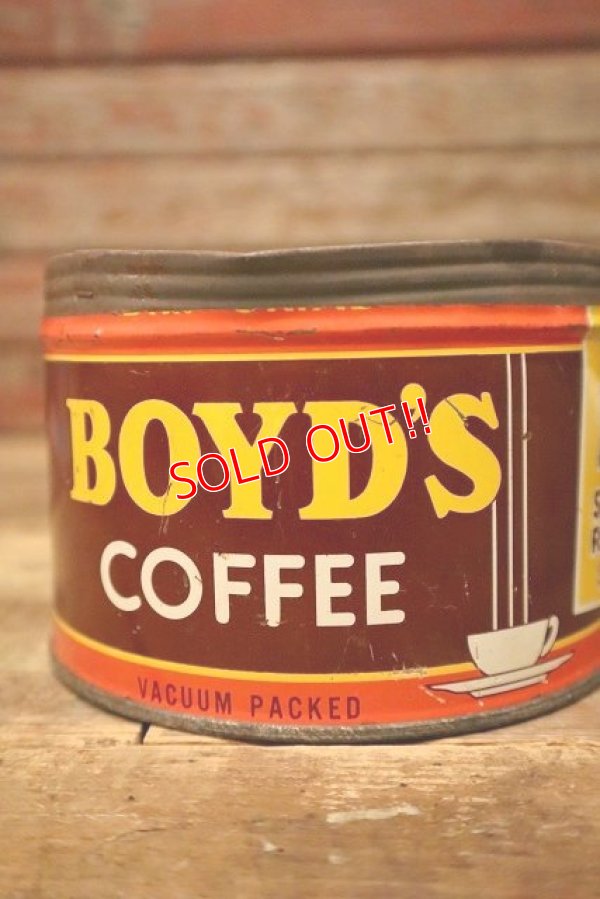 画像3: dp-230301-36 BOYD'S COFFEE / Vintage Tin Can