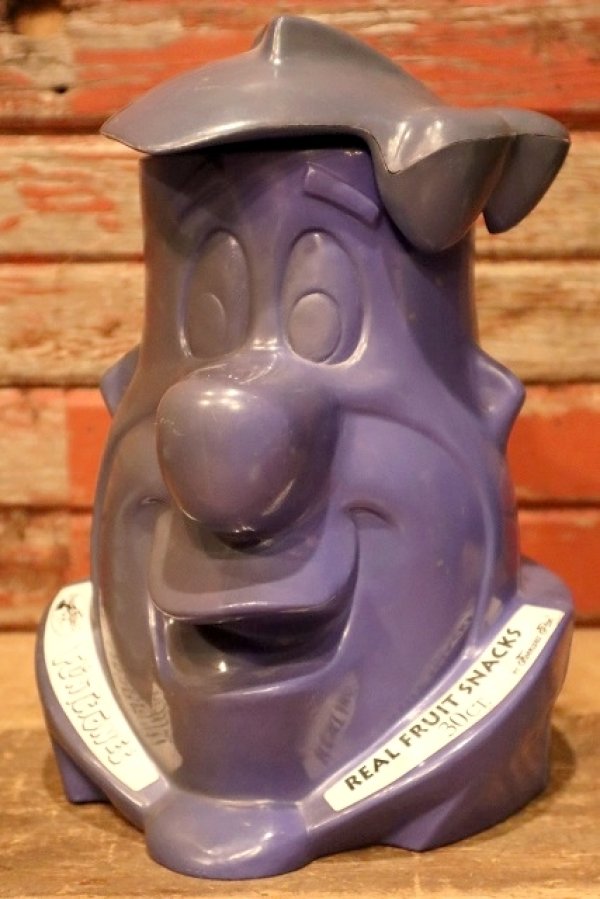 画像1: ct-230301-68 Fred Flintstone / Ferrara Pan Candy Co. 1990's Real Fruit Snacks Plastic Jar